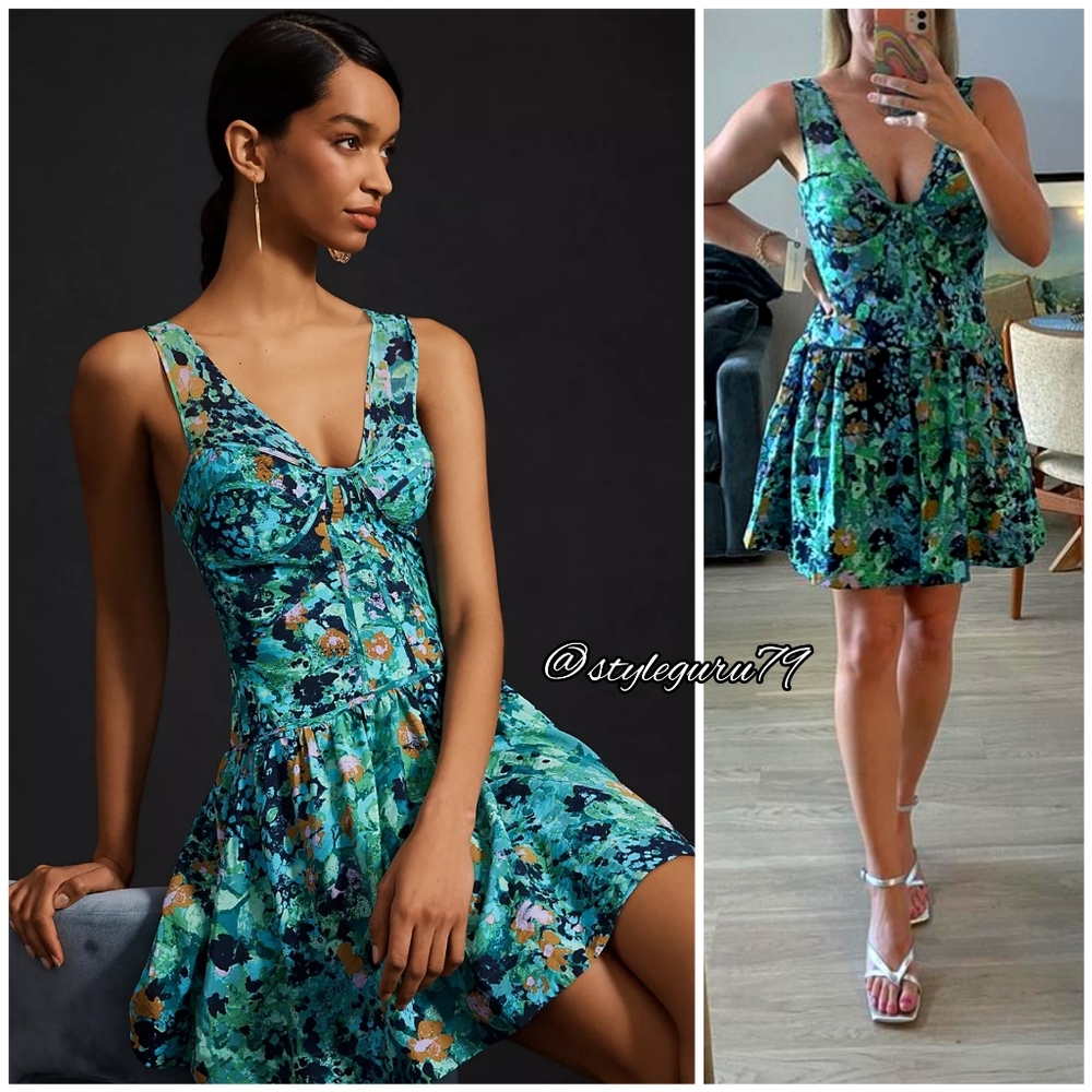 NWT, Anthropologie, CORSET MINI DRESS